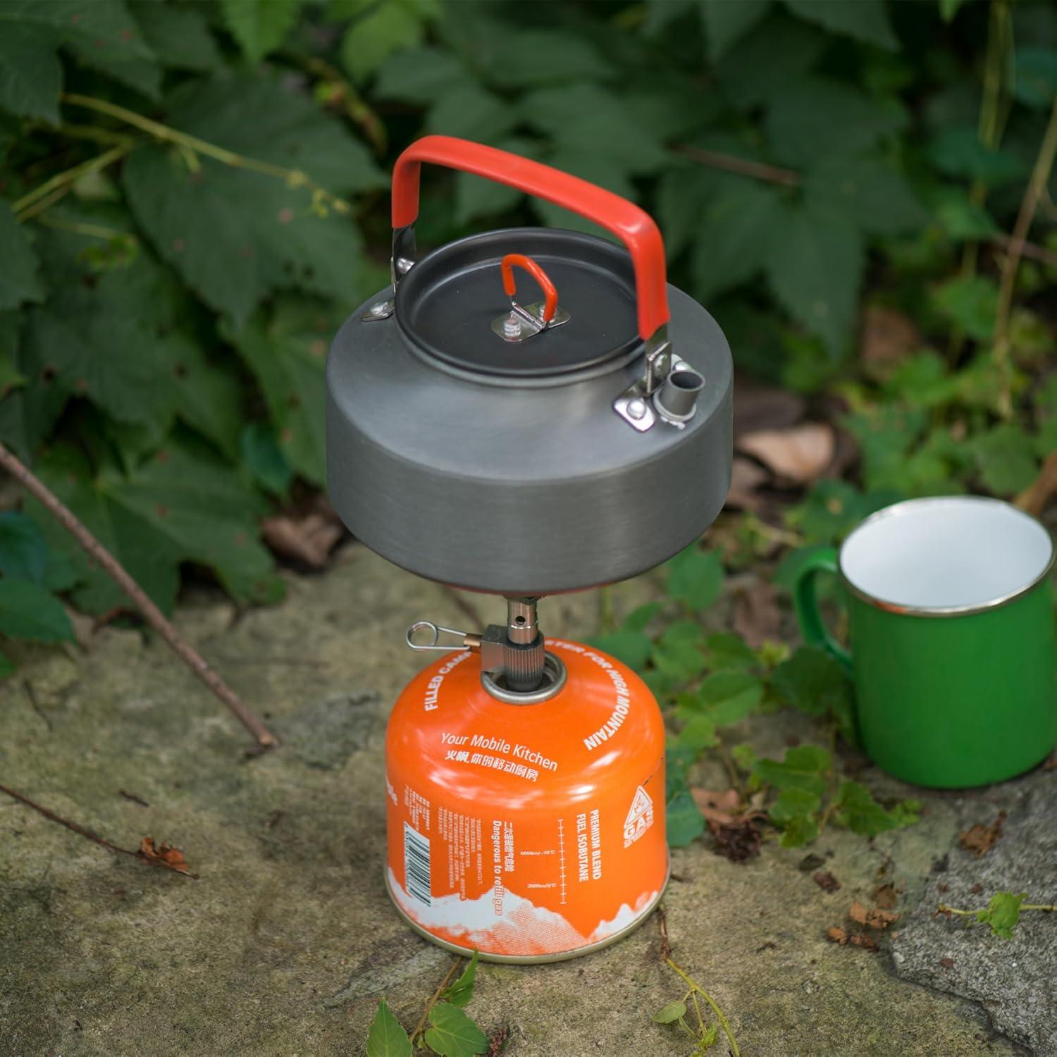 image:imageNaturehike 145L Camping Kettle Teapot Coffee Pot Portable Aluminum Outdoor Kettle with Mouthpiece