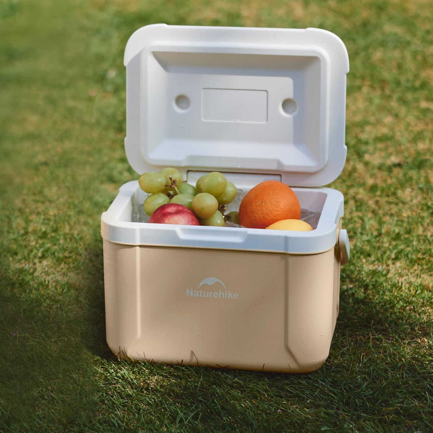 image:imageNaturehike 531519 QT Hard Cooler Insulated Ice Chest Box Portable Ice Retention Cooler for Beach Camping Picnic Fishing BarbecueBrown