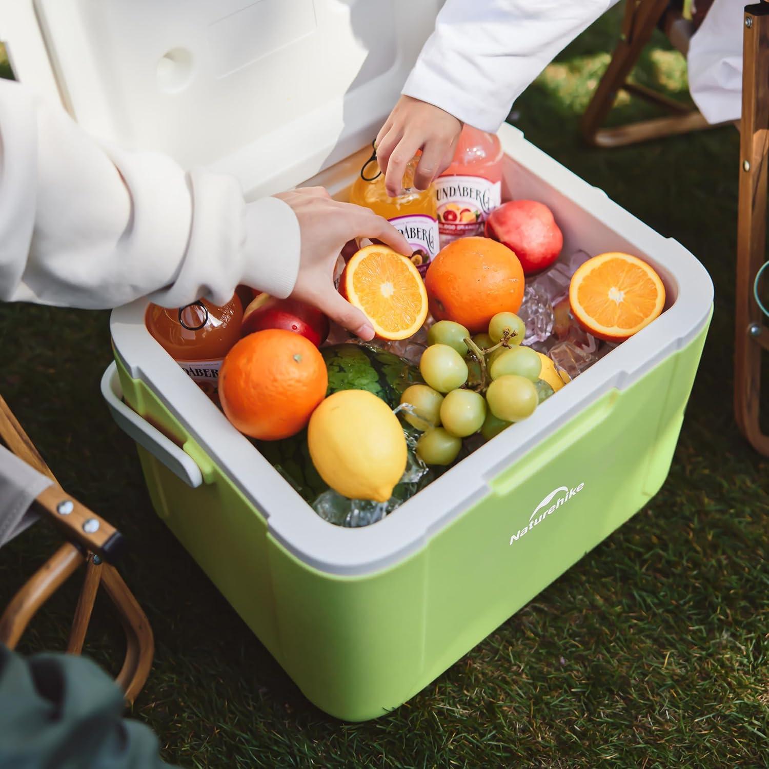 image:imageNaturehike 531519 QT Hard Cooler Insulated Ice Chest Box Portable Ice Retention Cooler for Beach Camping Picnic Fishing BarbecueGreen