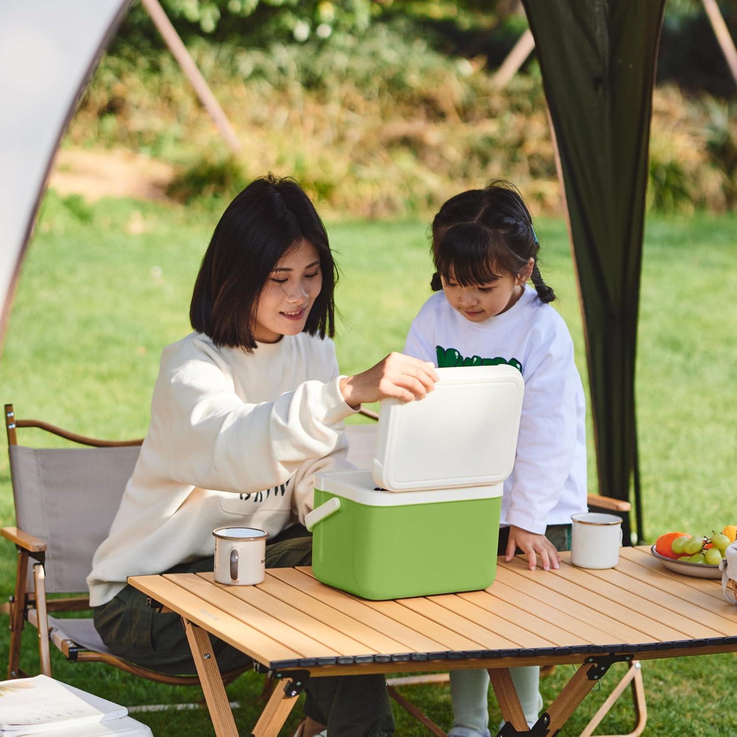 image:imageNaturehike 531519 QT Hard Cooler Insulated Ice Chest Box Portable Ice Retention Cooler for Beach Camping Picnic Fishing BarbecueGreen