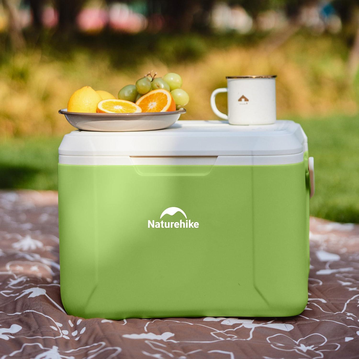 image:imageNaturehike 531519 QT Hard Cooler Insulated Ice Chest Box Portable Ice Retention Cooler for Beach Camping Picnic Fishing BarbecueGreen