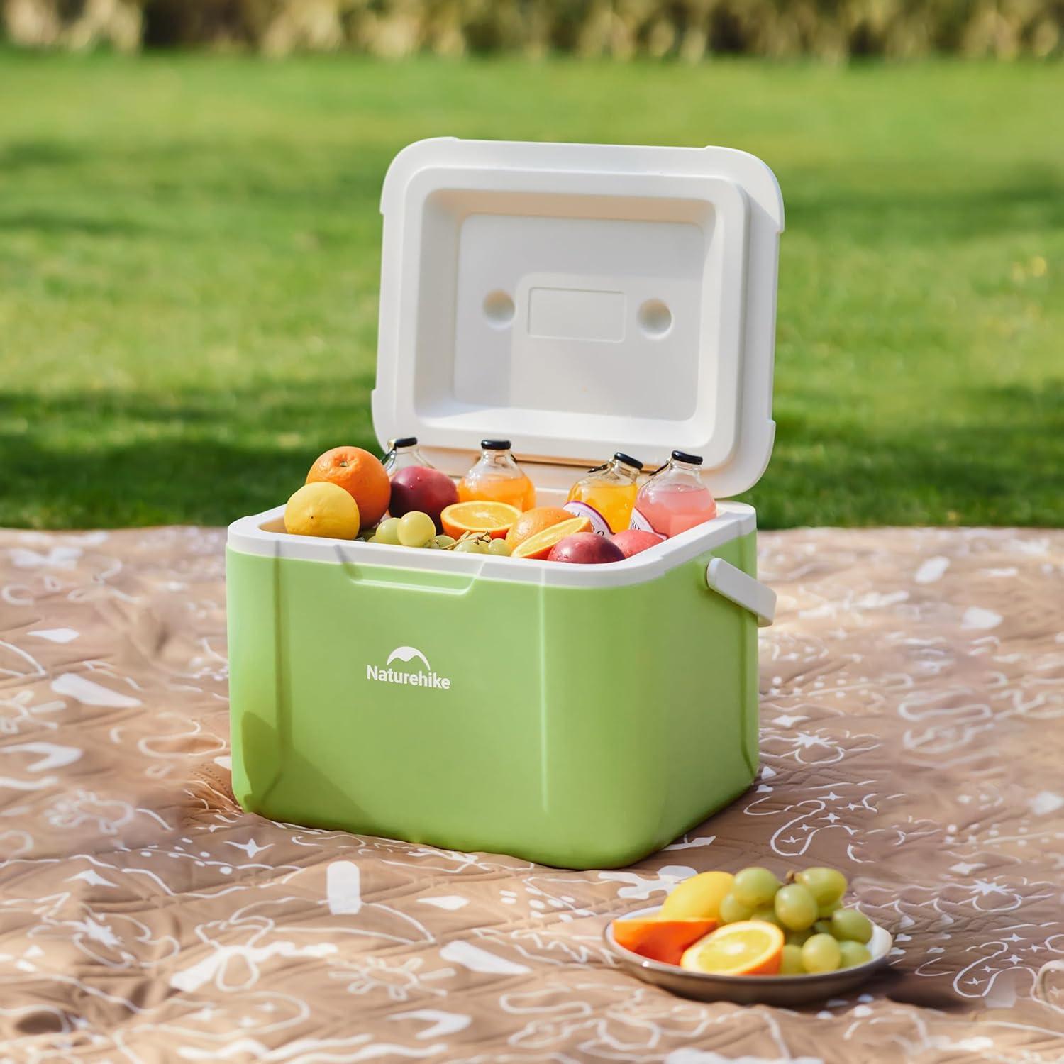 image:imageNaturehike 531519 QT Hard Cooler Insulated Ice Chest Box Portable Ice Retention Cooler for Beach Camping Picnic Fishing BarbecueGreen