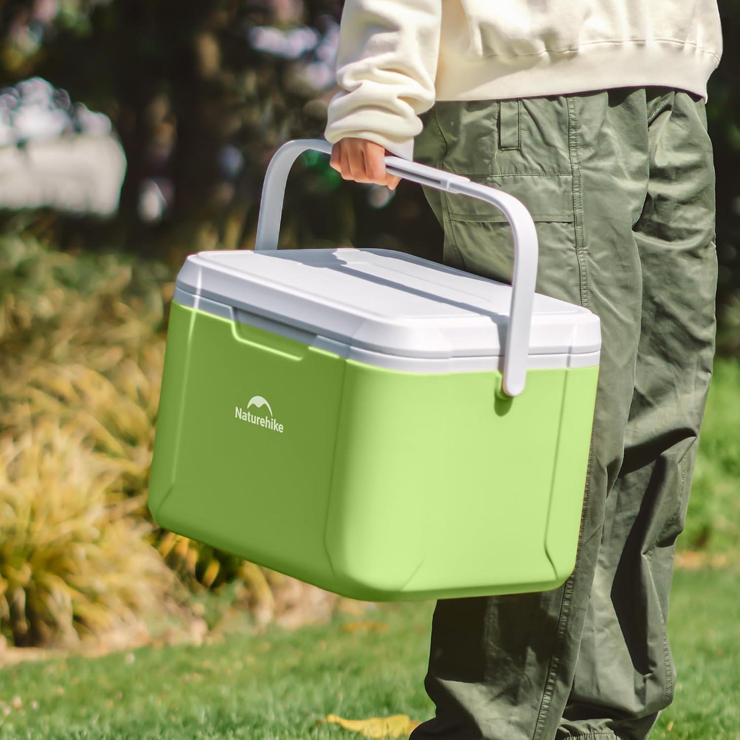 image:imageNaturehike 531519 QT Hard Cooler Insulated Ice Chest Box Portable Ice Retention Cooler for Beach Camping Picnic Fishing BarbecueGreen