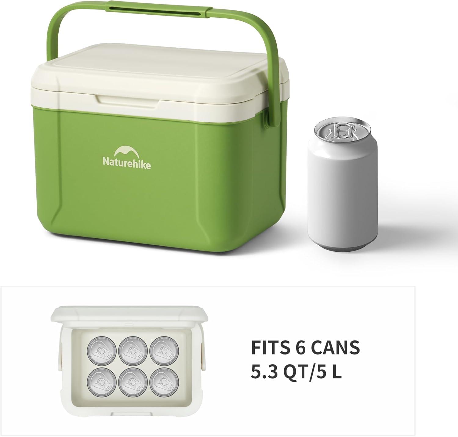 image:imageNaturehike 531519 QT Hard Cooler Insulated Ice Chest Box Portable Ice Retention Cooler for Beach Camping Picnic Fishing BarbecueGreen