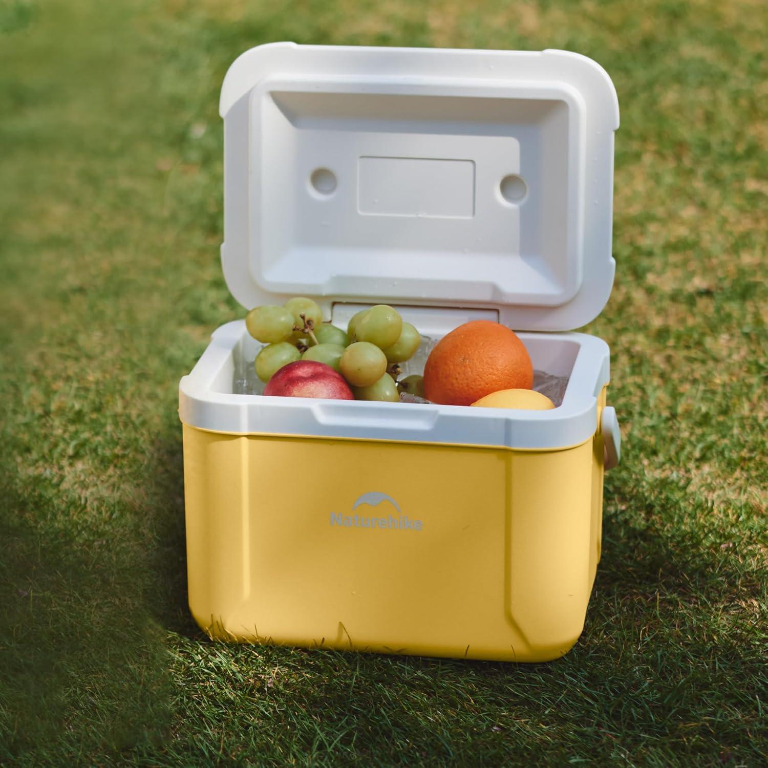 image:imageNaturehike 531519 QT Hard Cooler Insulated Ice Chest Box Portable Ice Retention Cooler for Beach Camping Picnic Fishing BarbecueYellow