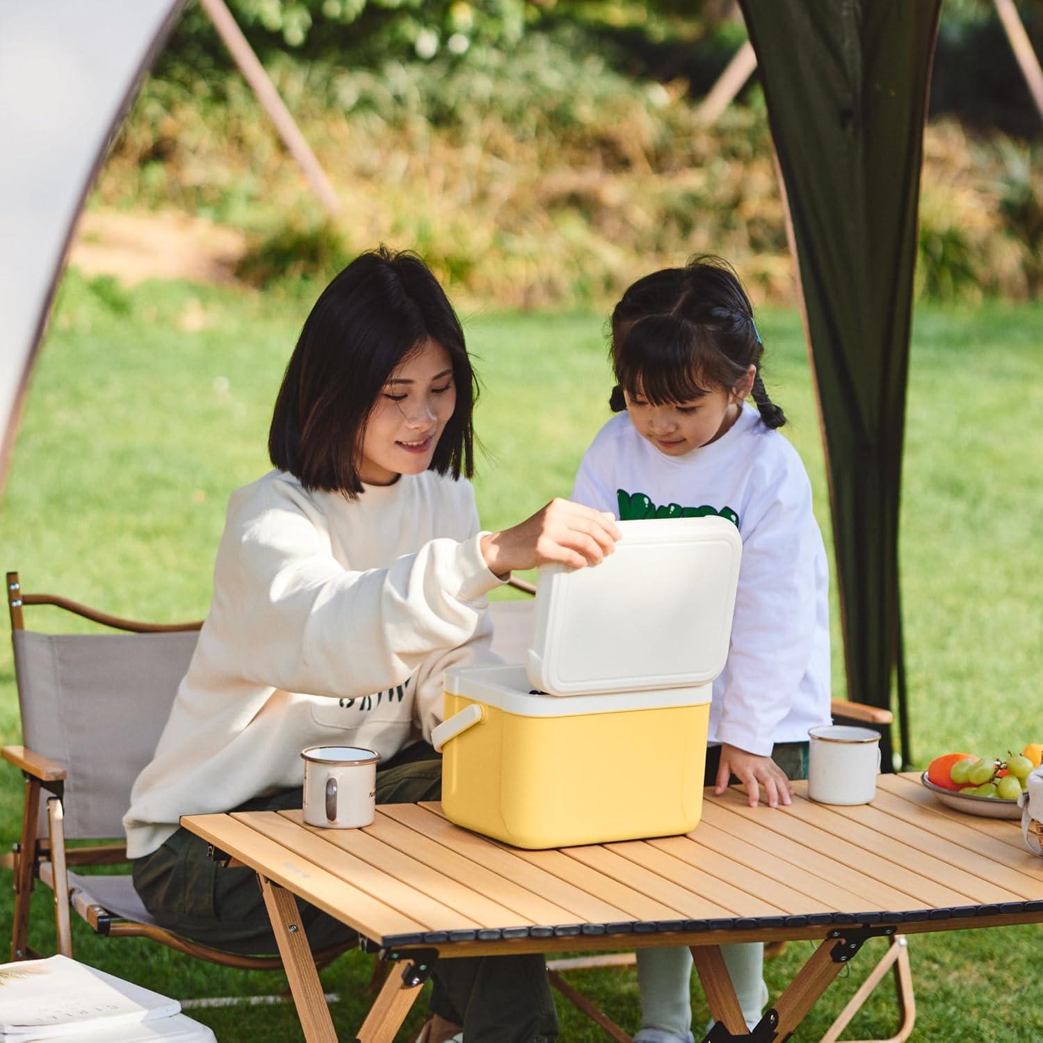 image:imageNaturehike 531519 QT Hard Cooler Insulated Ice Chest Box Portable Ice Retention Cooler for Beach Camping Picnic Fishing BarbecueYellow