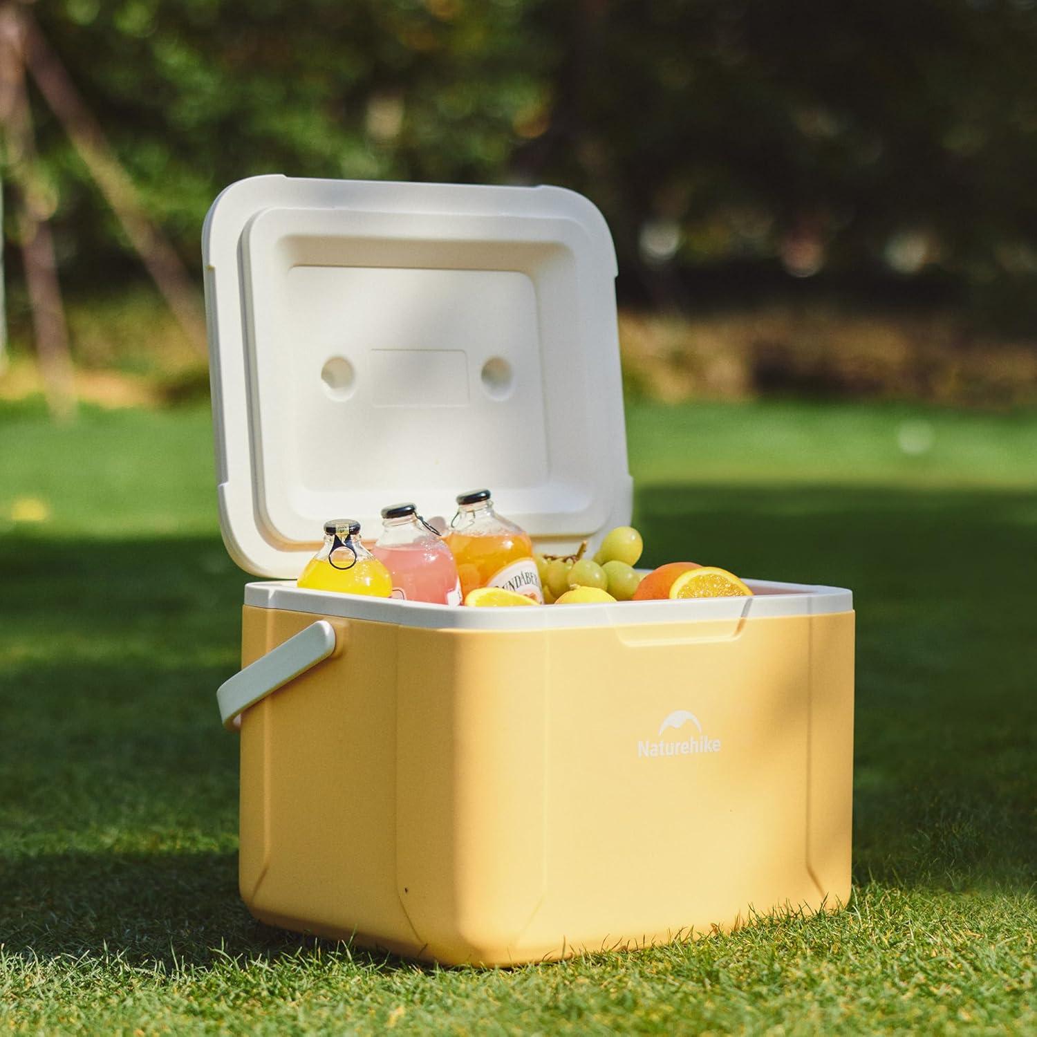 image:imageNaturehike 531519 QT Hard Cooler Insulated Ice Chest Box Portable Ice Retention Cooler for Beach Camping Picnic Fishing BarbecueYellow