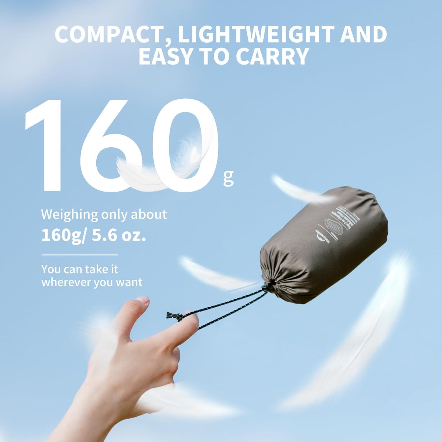 image:imageNaturehike 57oz Ultralight Inflatable Foam Bed Pillow Adjustable Firmness Ergonomic Camping Pillows for Travel Hiking Backpacking Home 2024 Asia Outdoor Gear AwardsBrown