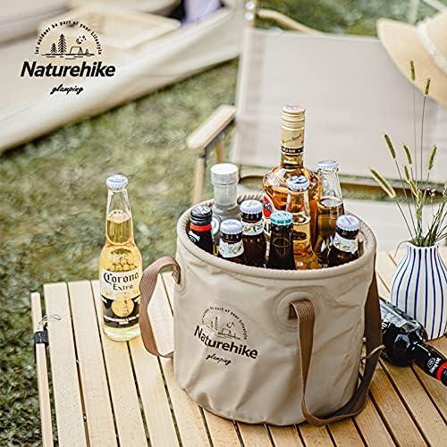 image:imageNaturehike Multifunctional Collapsible Water Basin Folding Tub Portable Bin Lightweight Foldable Bucket with Handles for Camping Dish Washing Laundry Fishing HikingCoffee