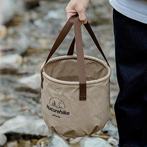image:imageNaturehike Multifunctional Collapsible Water Basin Folding Tub Portable Bin Lightweight Foldable Bucket with Handles for Camping Dish Washing Laundry Fishing HikingCoffee