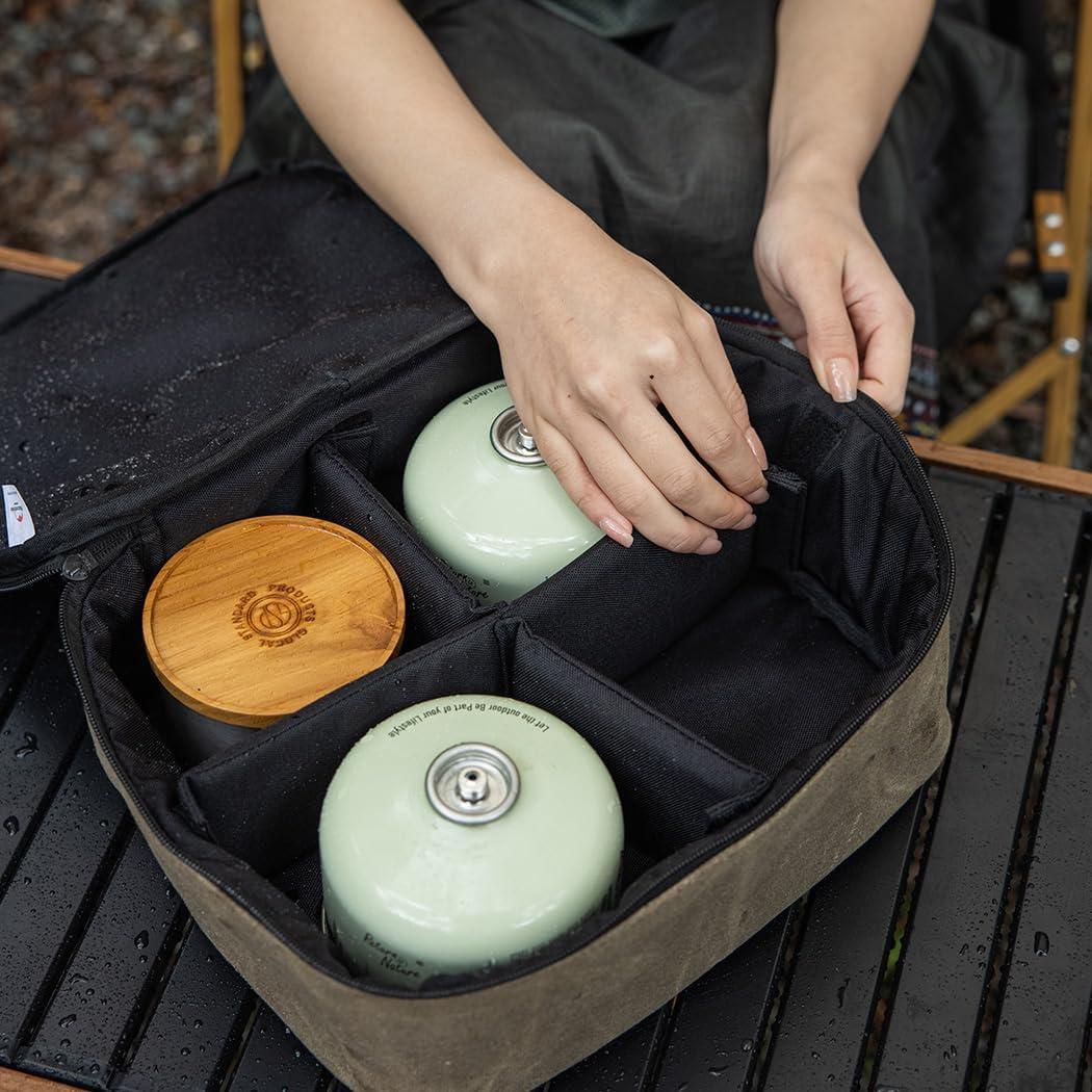 image:imageNaturehike Storage Bag for 2 Burner Folding Camping Stove Multifunctional Outdoor Camping Storage Organizer