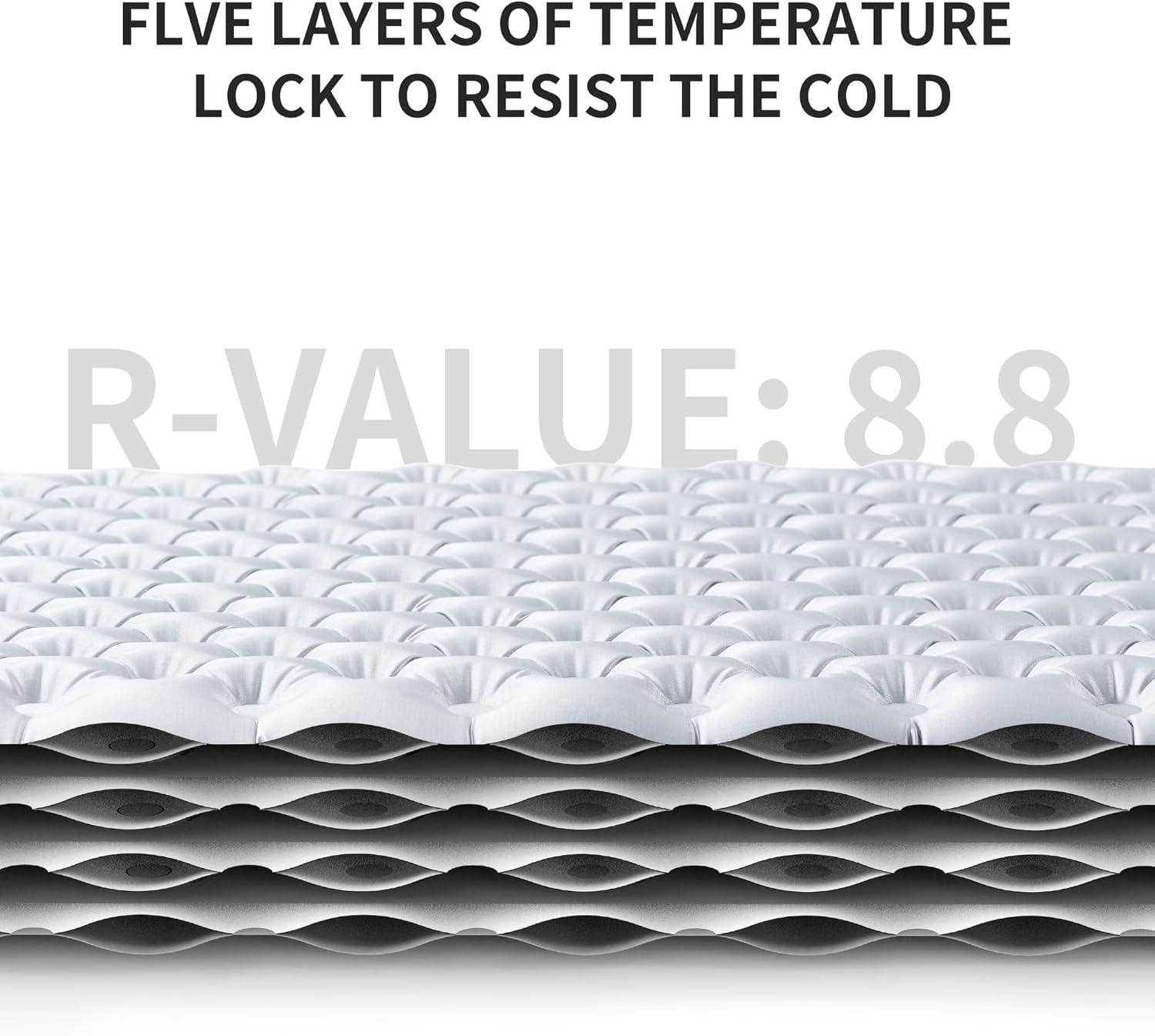 image:imageNaturehike Ultralight Self Inflating Sleeping Pad with R88 Patchworkable Sleeping Mat for Camping Hiking Climbing with Inflatable Bag Regular7717 252inSilver733228in