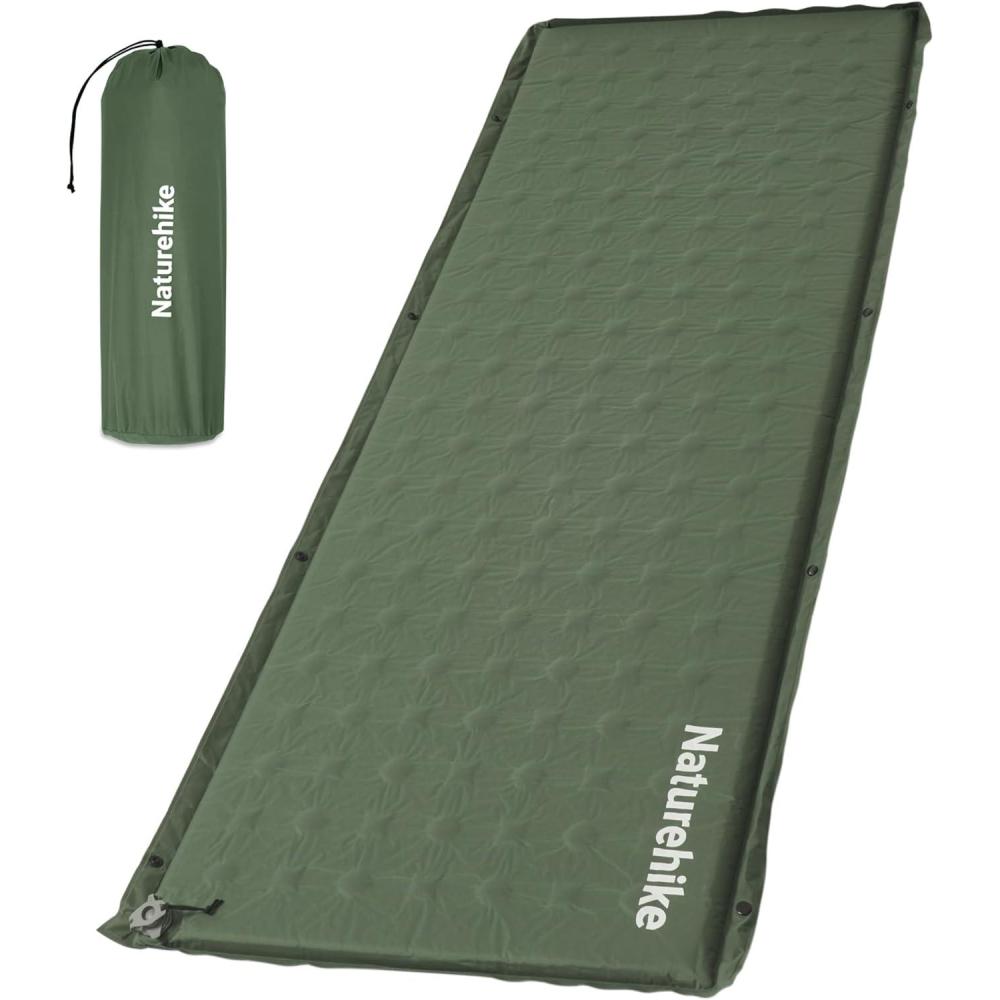 image:imageNaturehike Connectable Self Inflating Sleeping Pad 236 Memory Foam Camping Pad Backpacking Camping Mattress Pad for Tent Travel Car HammockGreen