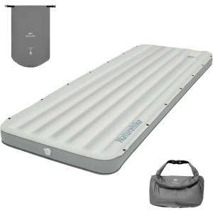 image:imageNaturehike 20oz Ultralight Sleeping Pad with Sidewalls Insulated Inflatable Sleeping Pad 65R Lightweight Sleeping Mat for Camping Hiking Backpacking 10cm ThickenedGrey