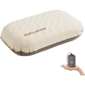 image:imageNaturehike 57oz Ultralight Inflatable Foam Bed Pillow Adjustable Firmness Ergonomic Camping Pillows for Travel Hiking Backpacking Home 2024 Asia Outdoor Gear AwardsBrown