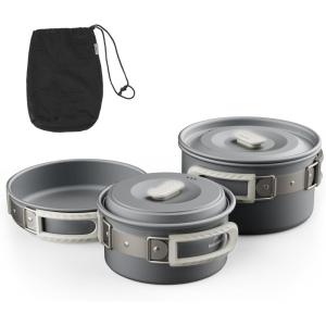image:imageNaturehike Camping Cookware Set Mess Kit for Backpacking Gear Camp Cooking Set Camping Pots and Pans Set for Outdoor Backpacking Camping Hiking Picnic24 People