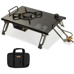 image:imageNaturehike Camping Gas Stove for IGT Table Folding Isobutane Stove with Carry Bag Portable Camp Stove for Outdoor Car Camping Cooking Tailgating