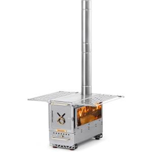 image:imageNaturehike Icefield Hot Tent Stove Tabletop Camping Stove with 472 Chimney Pipes Outdoor Tabletop Fire Pit