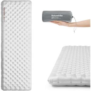 image:imageNaturehike Ultralight Self Inflating Sleeping Pad with R88 Patchworkable Sleeping Mat for Camping Hiking Climbing with Inflatable Bag Regular7717  252inRegular7717252in