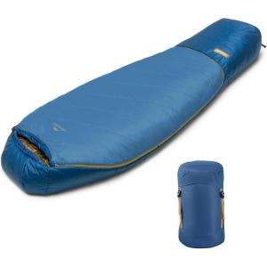image:imageNaturehike 4128 Mummy Sleeping Bag for Adults Fabrics with PFASFree DWR Machine Washable Wearable Sleeping Bags with Arm Zippers for Camping Hiking BackpackingBlueLarge338