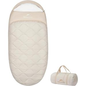 image:imageNaturehike XXL Oval Sleeping Bag for Adults Protein Fibers Sleeping Bag with Arm Zippers for All Seasons Machine Washable Sleeping Bags for Camping Home Office PFASFree FabricBrown39